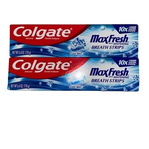 Colgate MaxFresh Toothpaste Cool Mint 6 oz Lot of 2 NEW